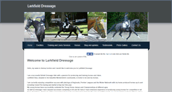 Desktop Screenshot of larkfielddressage.com